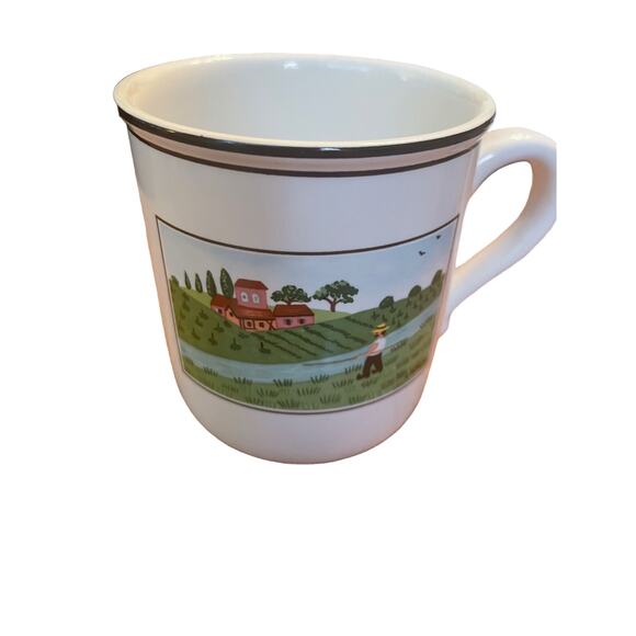Vintage Villeroy & Boch Design Naïf Coffee or Tea Mug Rooster Farmhouse Country - Picture 2 of 4